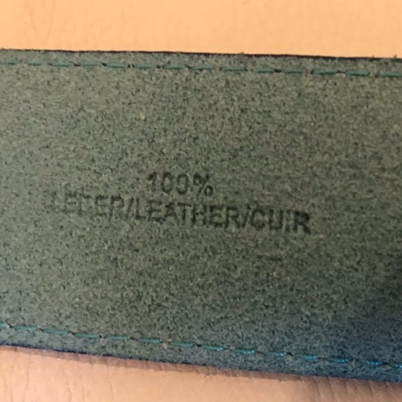 NEW Olsen Leather Blue Patent Belt